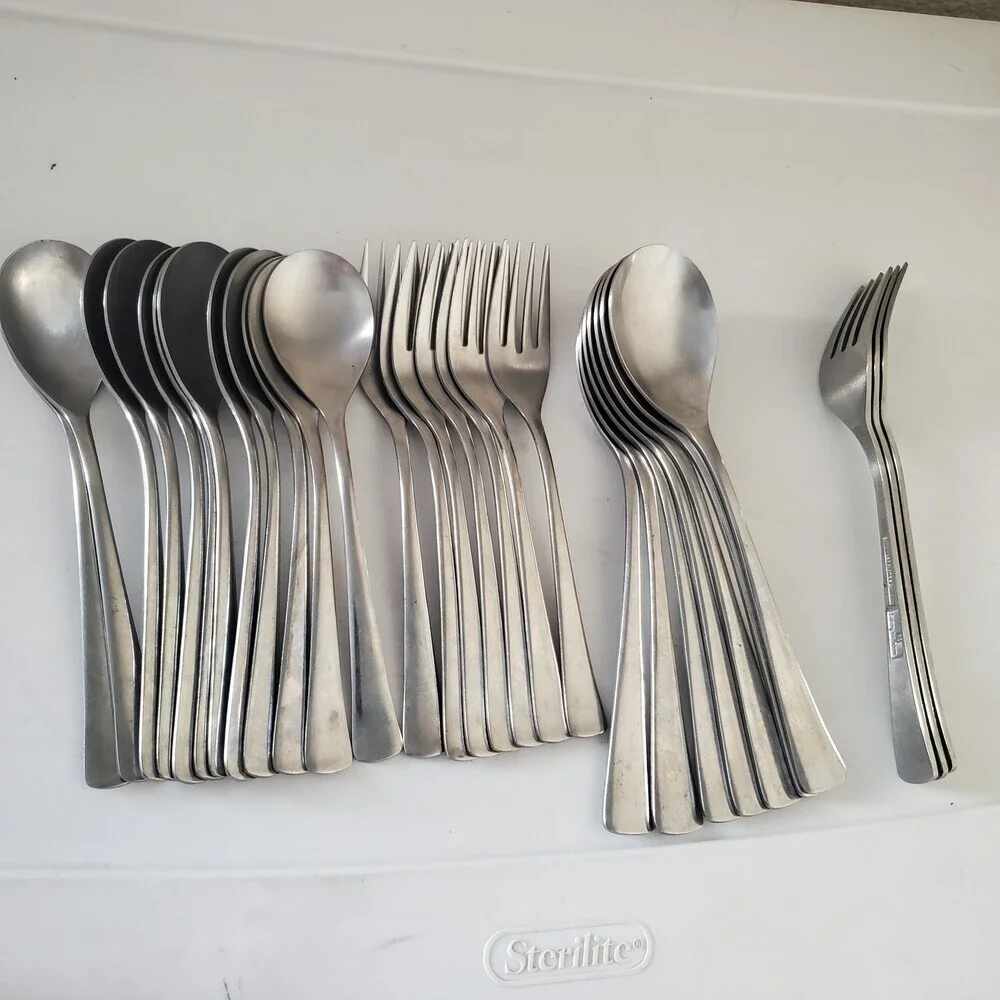 SEAWIND Stainless Steel Flatware Set 29 Pieces Service for 8 Palm Tree Japan
